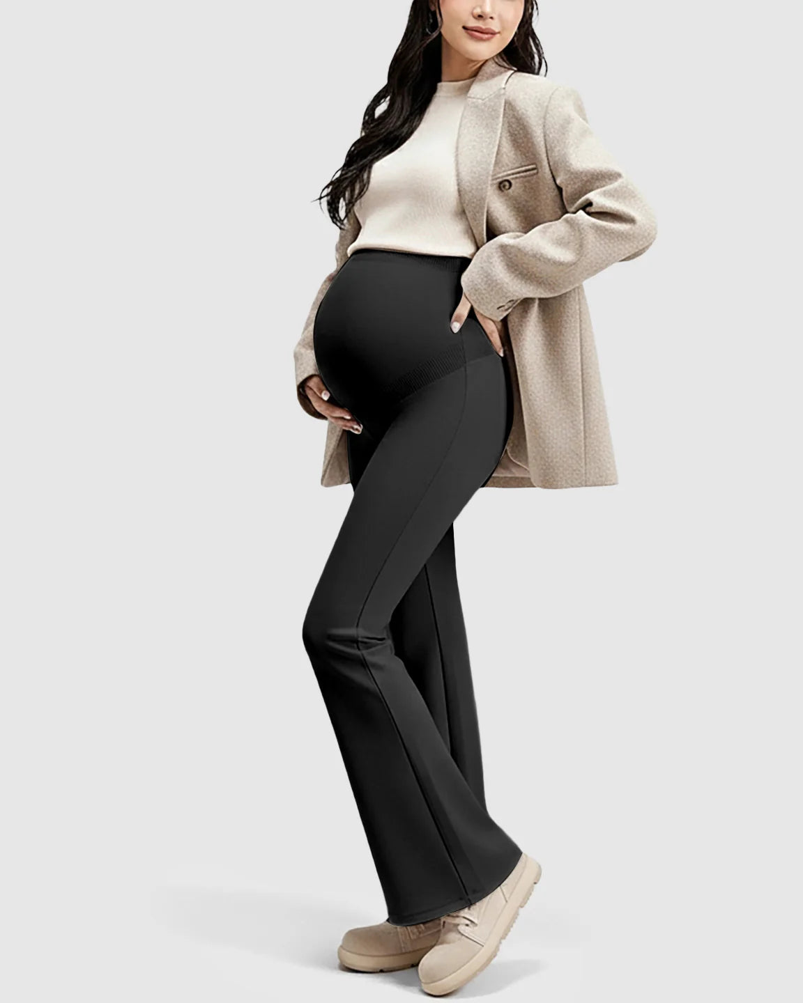 The Support Collection  High-Waist Belly Support Maternity Pants