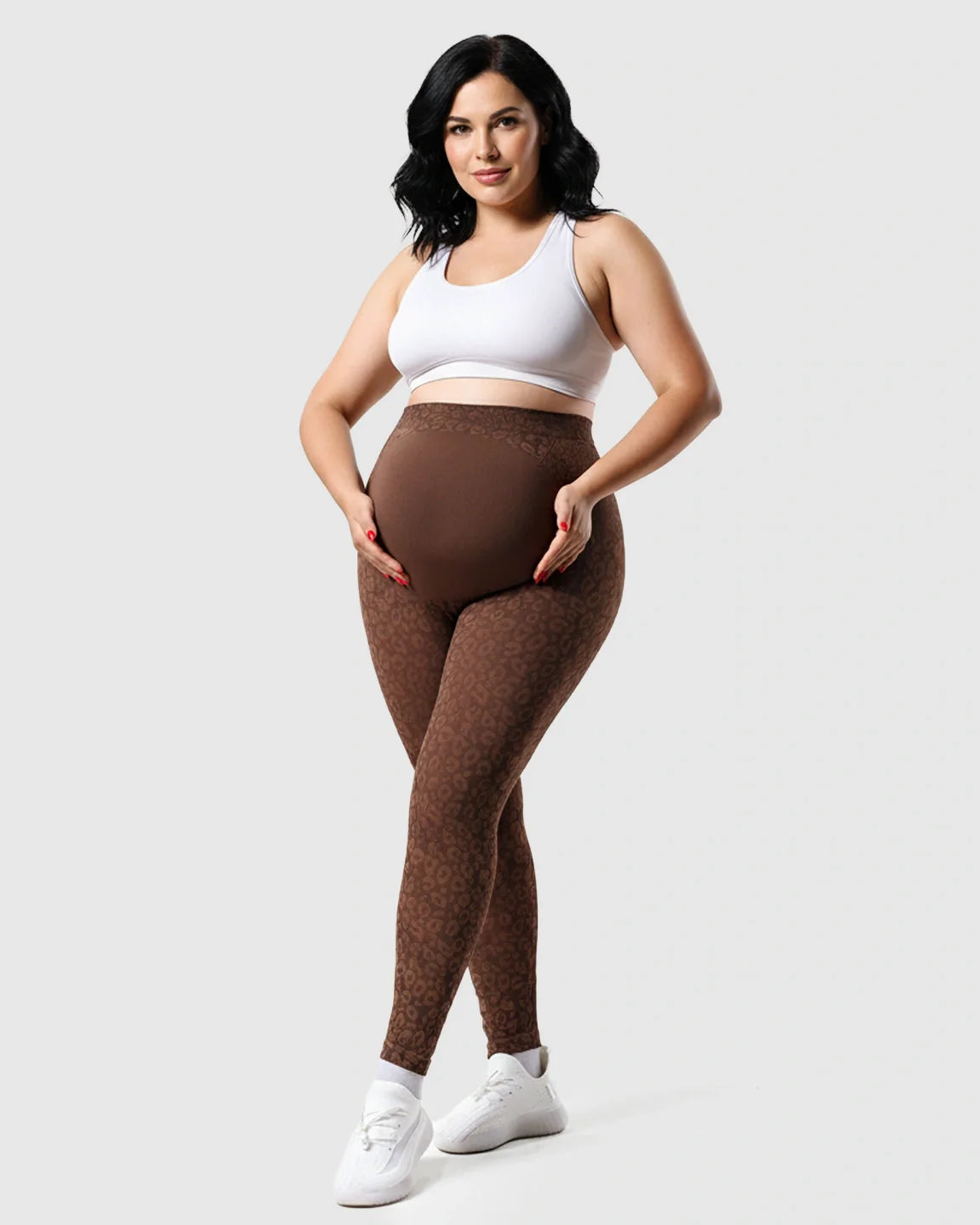 Bump Society – The Comfort Collection: High-waisted Printed Maternity Leggings
