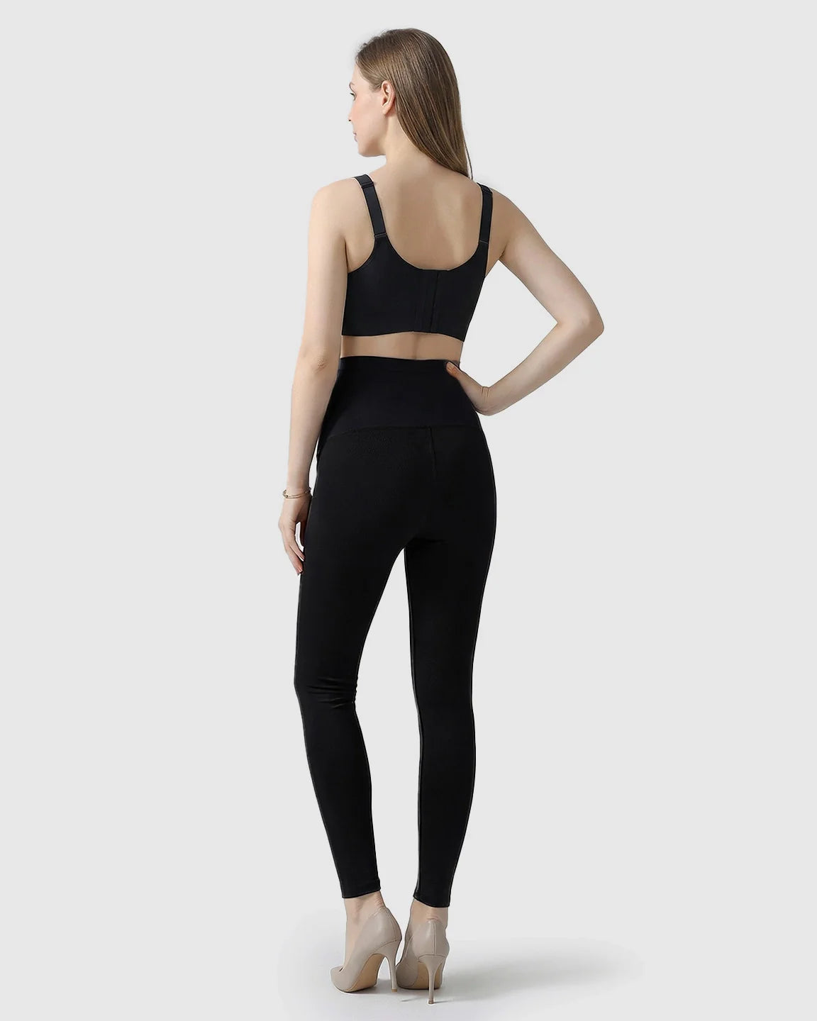 Bump Society – The Support Collection: High-Waist Belly Support Maternity Leggings