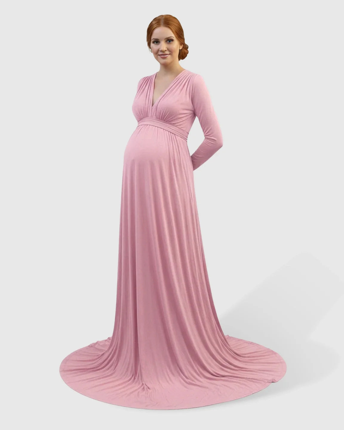 Bump Society – The Comfort Collection: Empire Waist Romantic Style Maternity Photography Gown