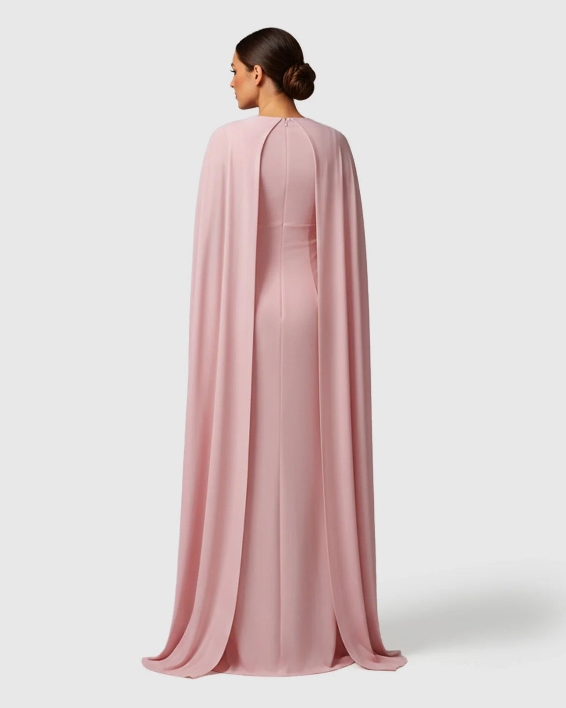Bump Society – The Comfort Collection: Waterfall Sleeves Mermaid Fit Maternity Evening Gown
