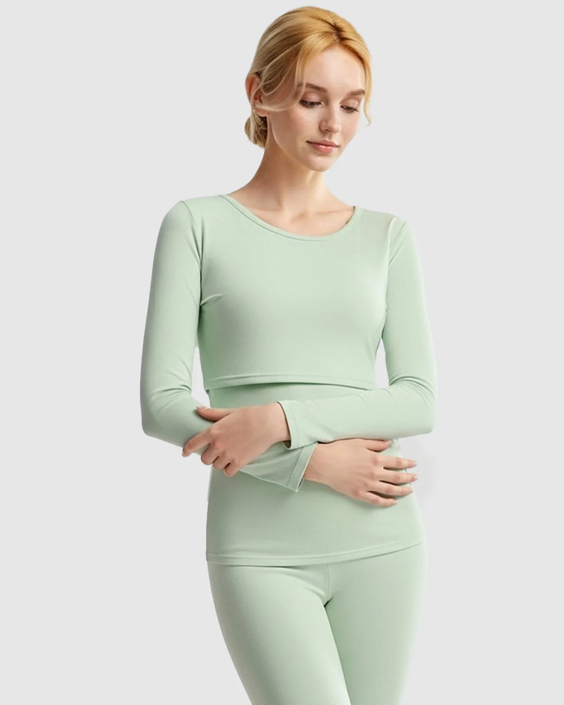 Bump Society – The Nursing Collection: Thick Cotton Nursing Maternity Pajama Set