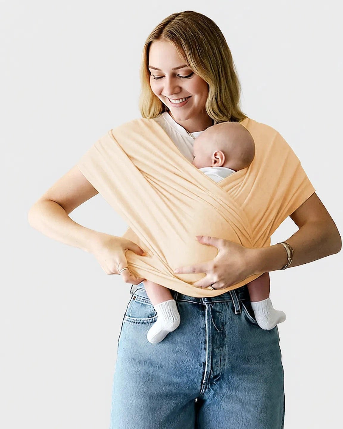 Bump Society – The Comfort Collection: Skin-to-Skin Adjustable Baby Wrap Carrier
