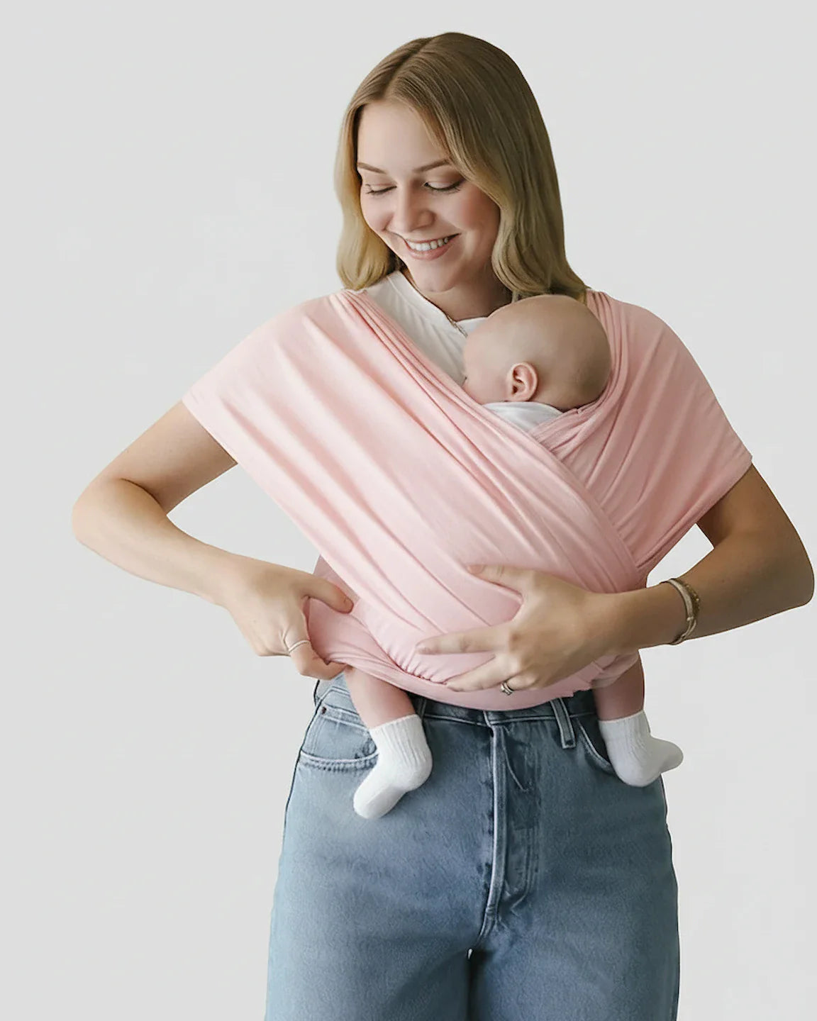 Bump Society – The Comfort Collection: Skin-to-Skin Adjustable Baby Wrap Carrier