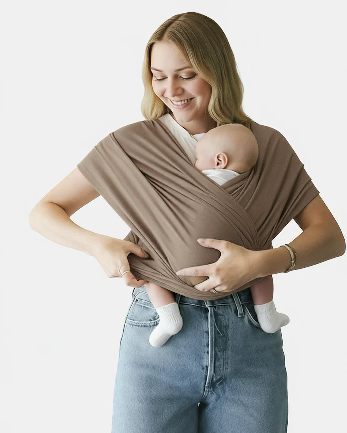 Bump Society – The Comfort Collection: Skin-to-Skin Adjustable Baby Wrap Carrier