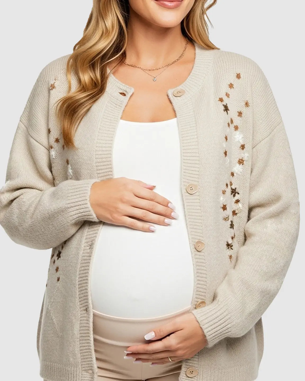 Bump Society – The Comfort Collection: Soft Knit Single Breasted Maternity Top