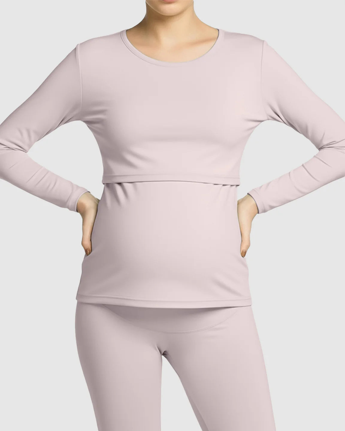 Bump Society – The Nursing Collection: Thick Cotton Nursing Maternity Pajama Set