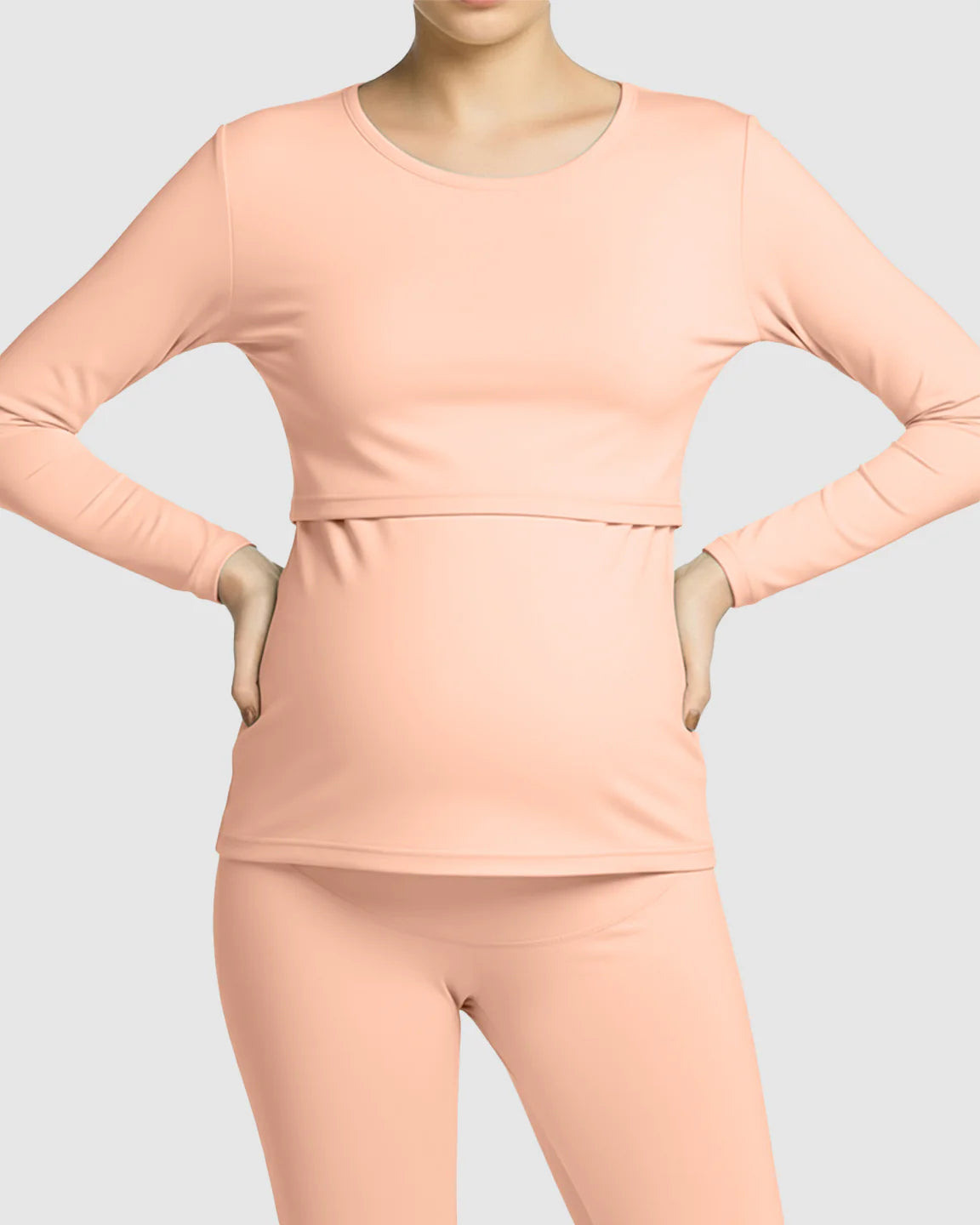 Bump Society – The Nursing Collection: Thick Cotton Nursing Maternity Pajama Set