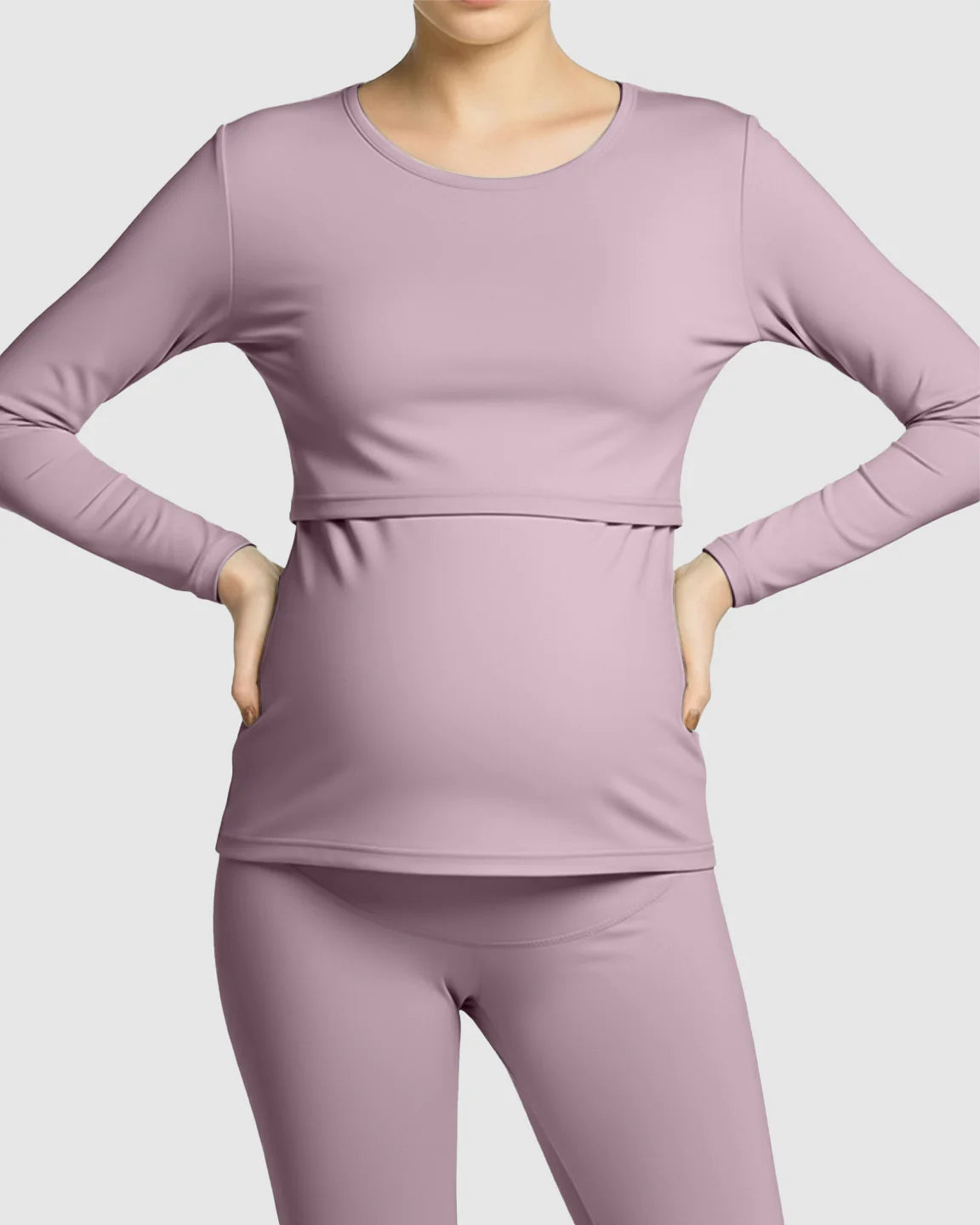Bump Society – The Nursing Collection: Thick Cotton Nursing Maternity Pajama Set