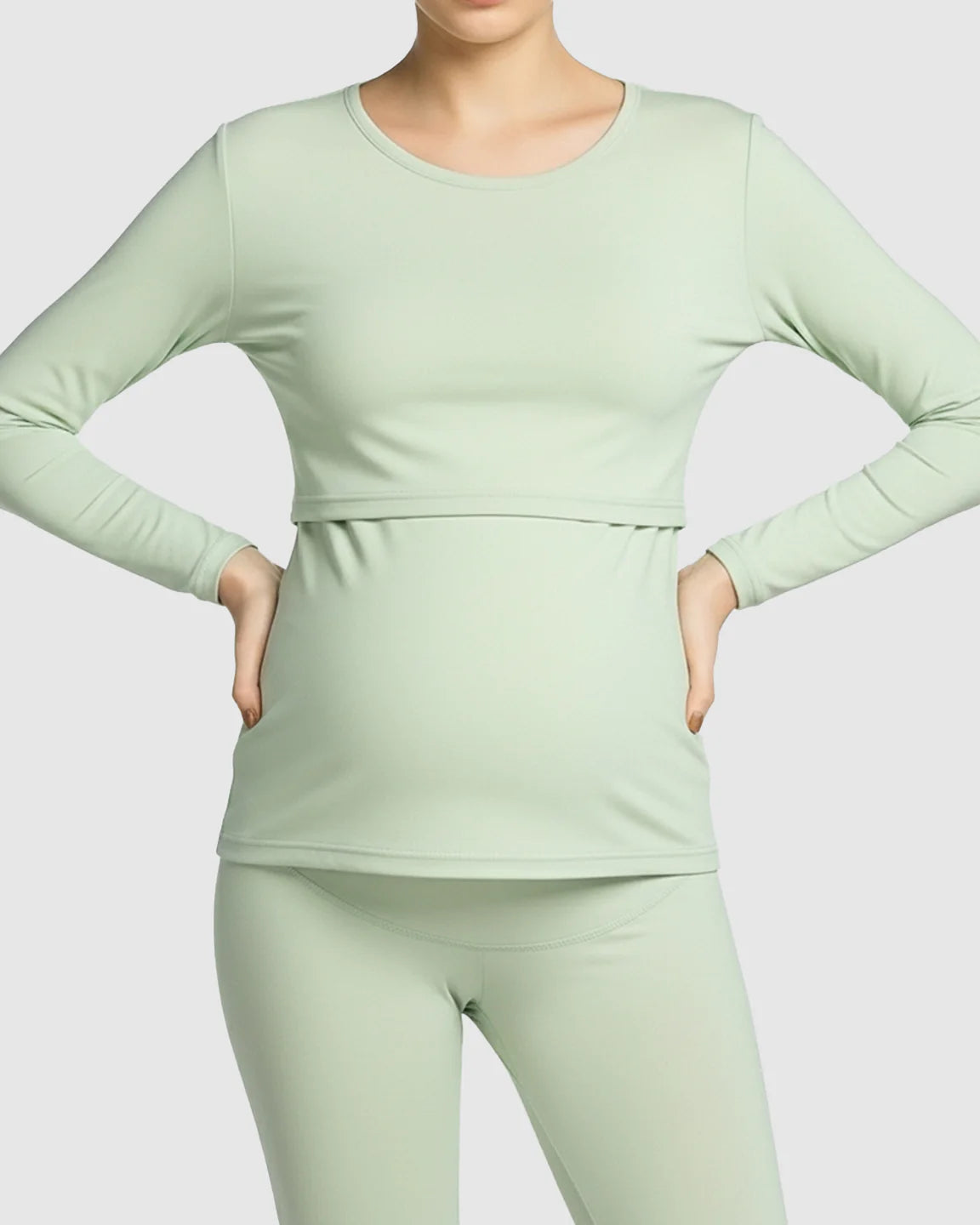 Bump Society – The Nursing Collection: Thick Cotton Nursing Maternity Pajama Set