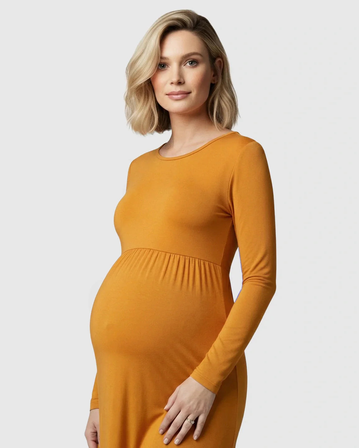 Bump Society – The Comfort Collection: Empire Waist Fitted Maternity Photoshoot Dress