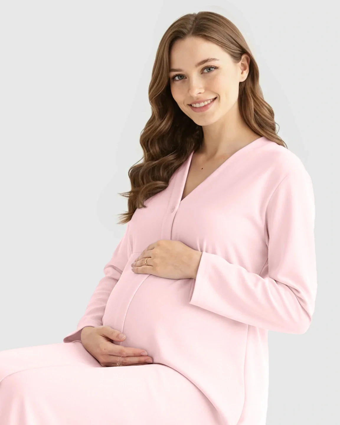 Bump Society – The Nursing Collection: Button Front Babydoll Nursing Dress