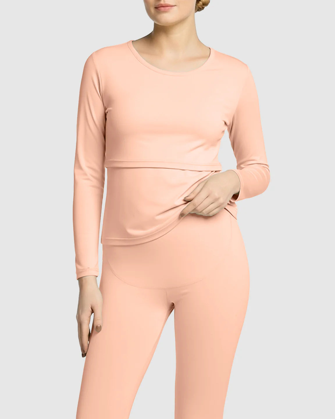Bump Society – The Nursing Collection: Thick Cotton Nursing Maternity Pajama Set