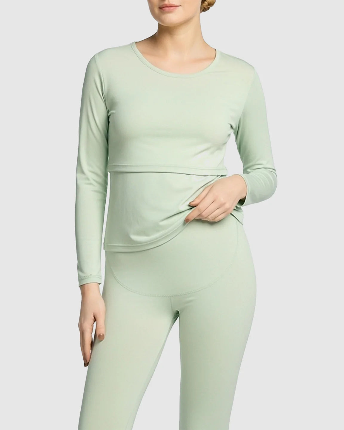 Bump Society – The Nursing Collection: Thick Cotton Nursing Maternity Pajama Set