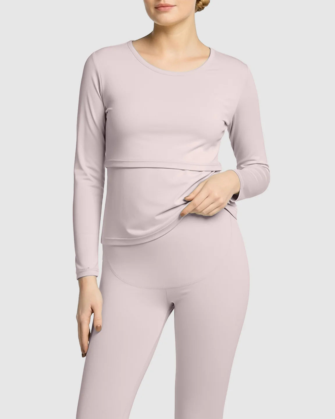 Bump Society – The Nursing Collection: Thick Cotton Nursing Maternity Pajama Set