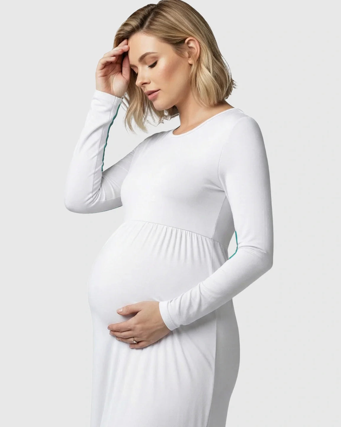 Bump Society – The Comfort Collection: Empire Waist Fitted Maternity Photoshoot Dress