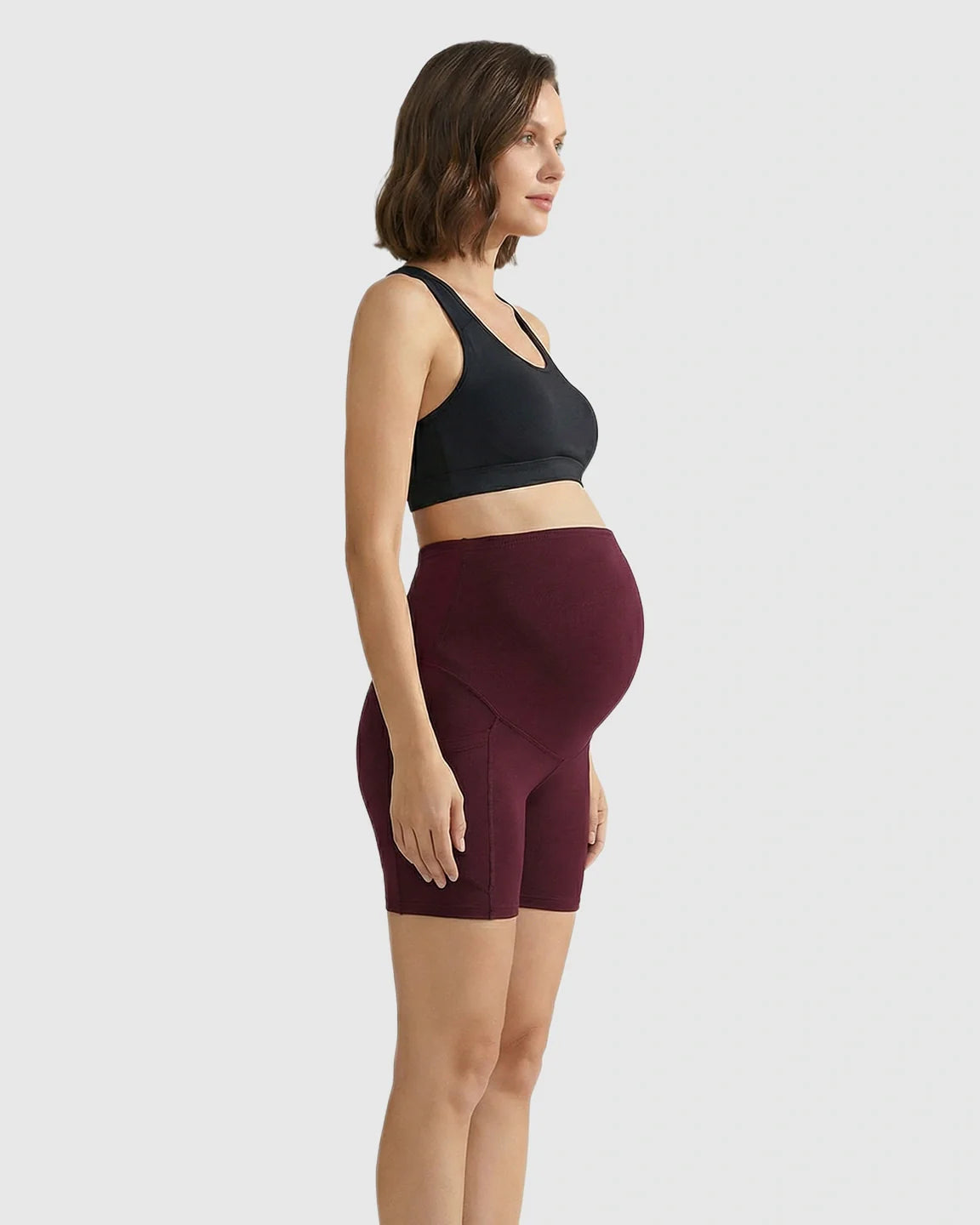 The Support Collection  High-Waist Supportive Maternity Shorts