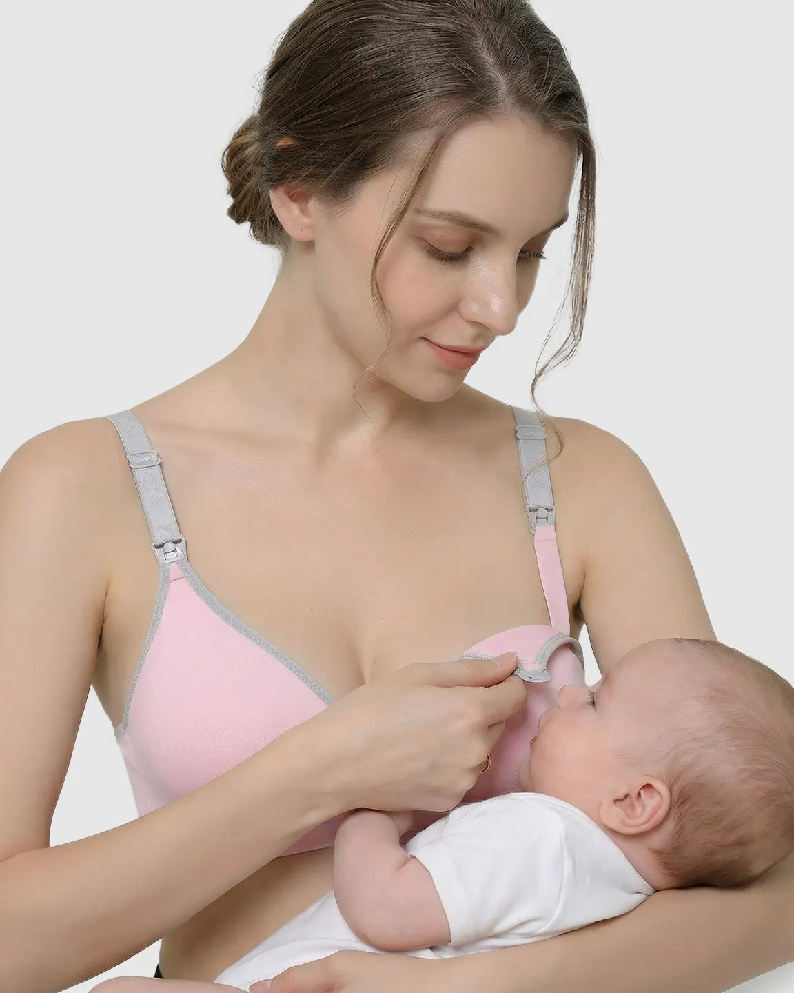 Bump Society – The Nursing Collection: Front-Open Cotton Nursing Bra