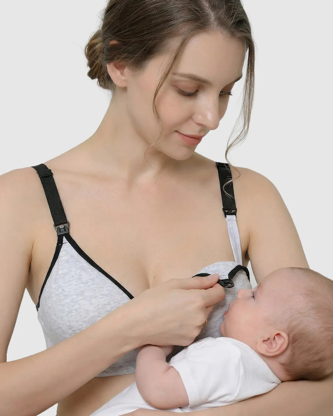 Bump Society – The Nursing Collection: Front-Open Cotton Nursing Bra