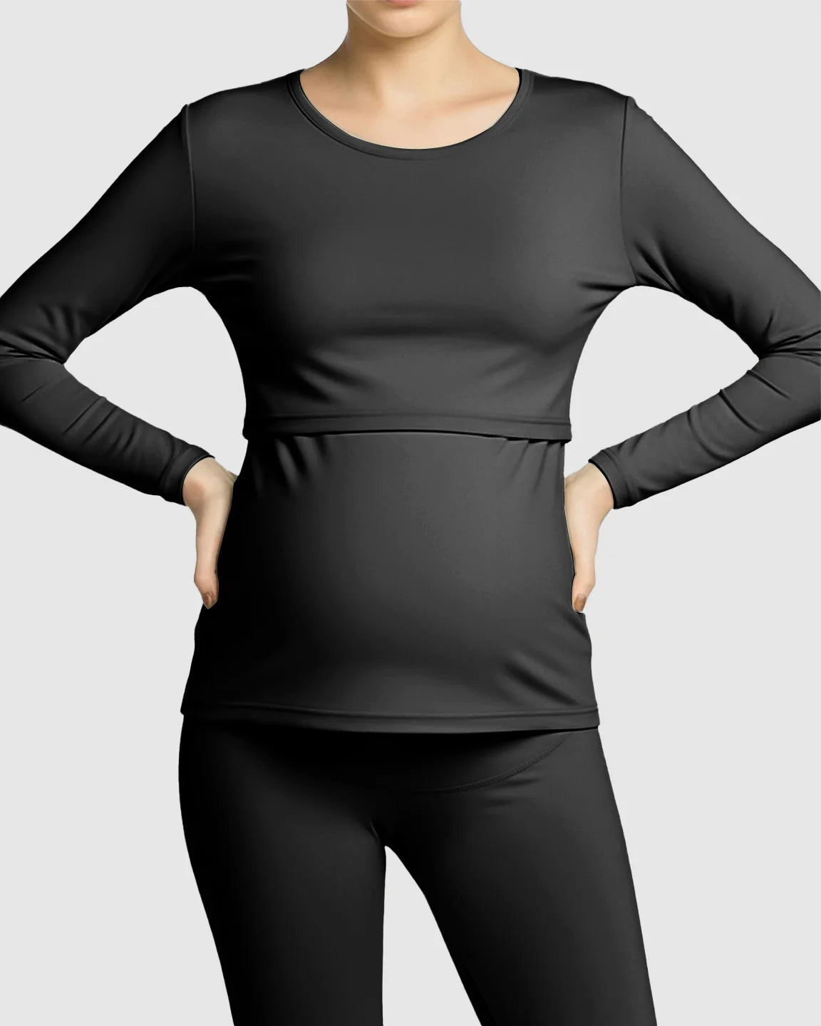 Bump Society – The Nursing Collection: Thick Cotton Nursing Maternity Pajama Set