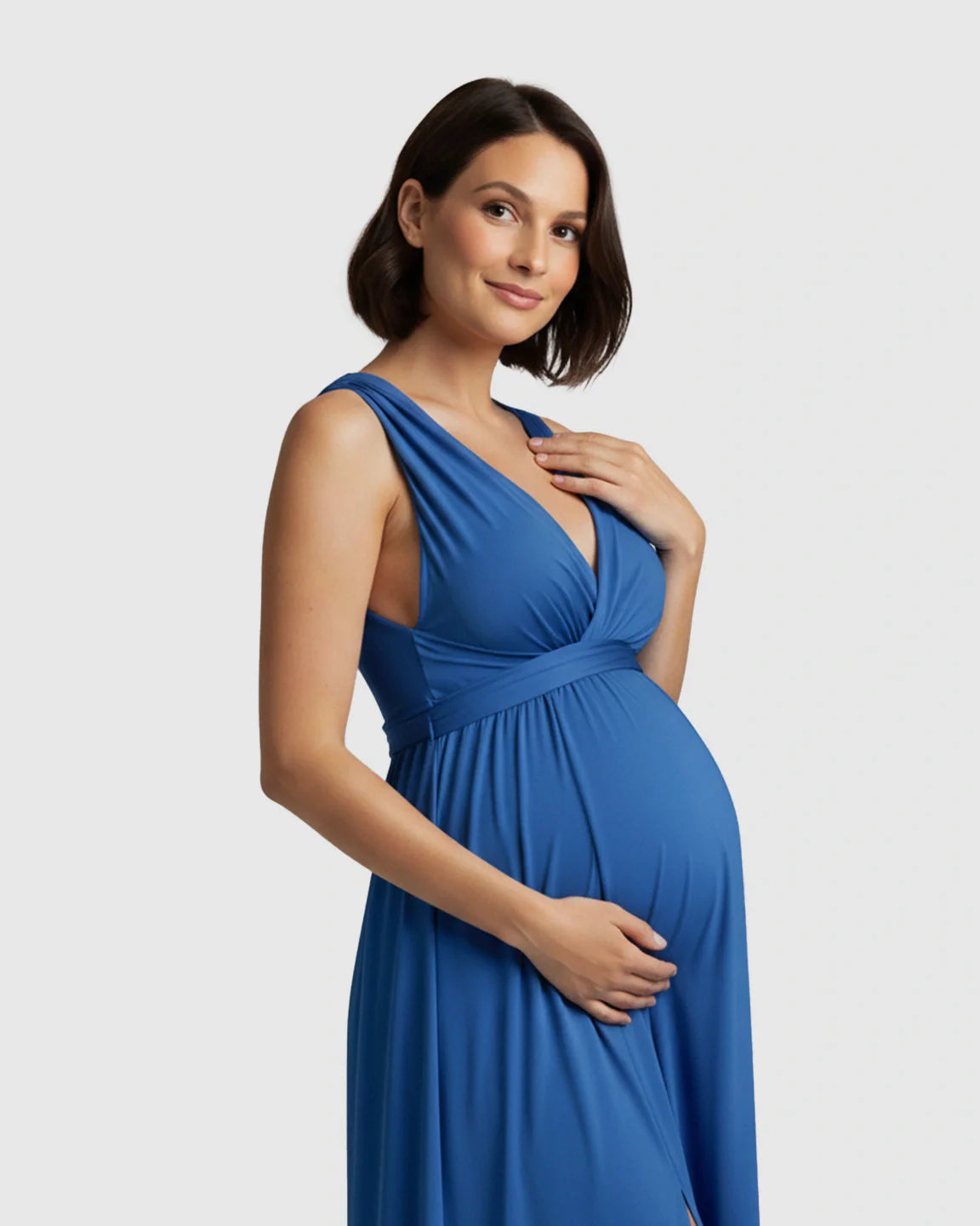 Bump Society – The Comfort Collection: Cross Back A-Line Skirt Maternity Gown