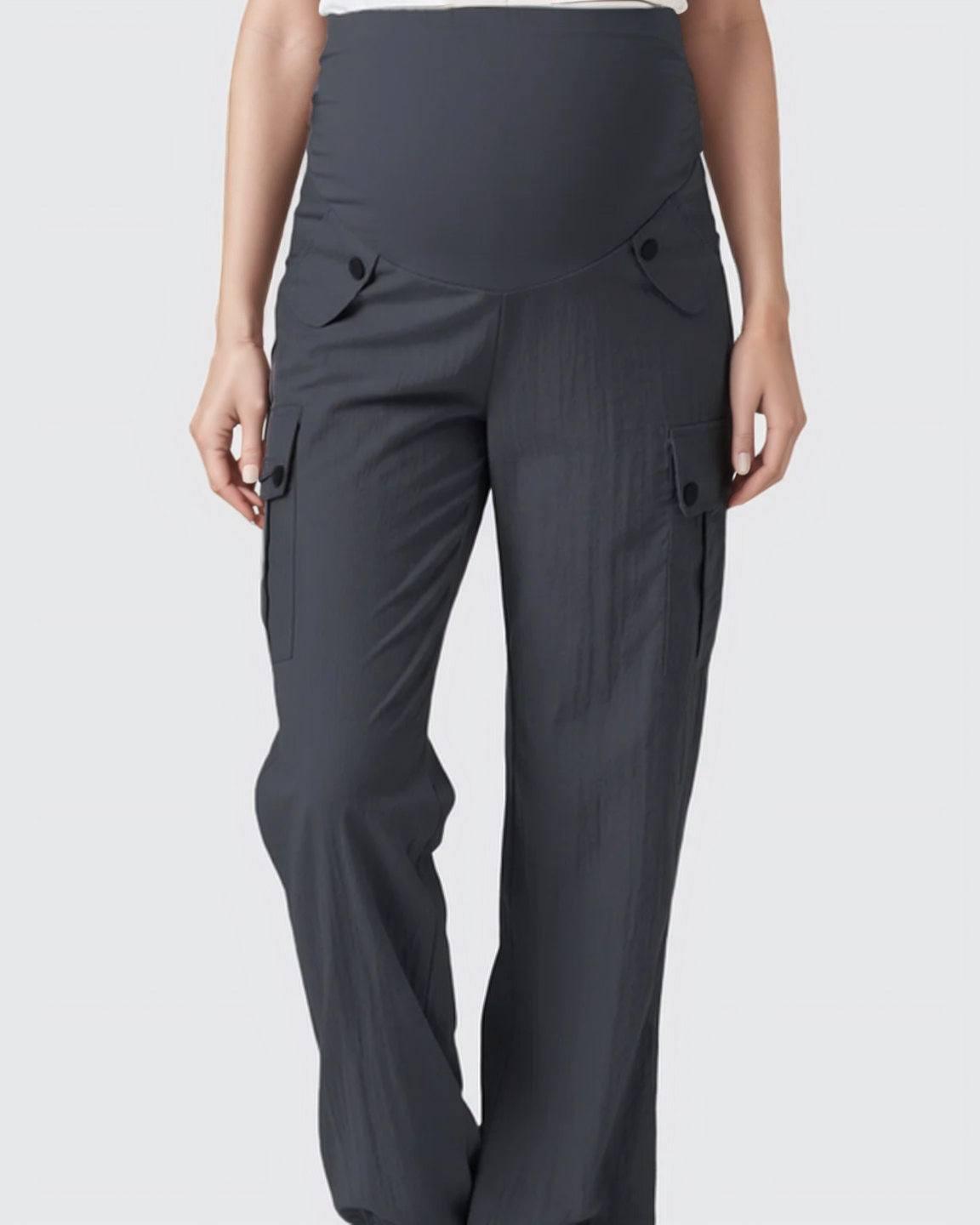Bump Society – The Comfort Collection: Cooling Wide-Leg Cargo Maternity Pants
