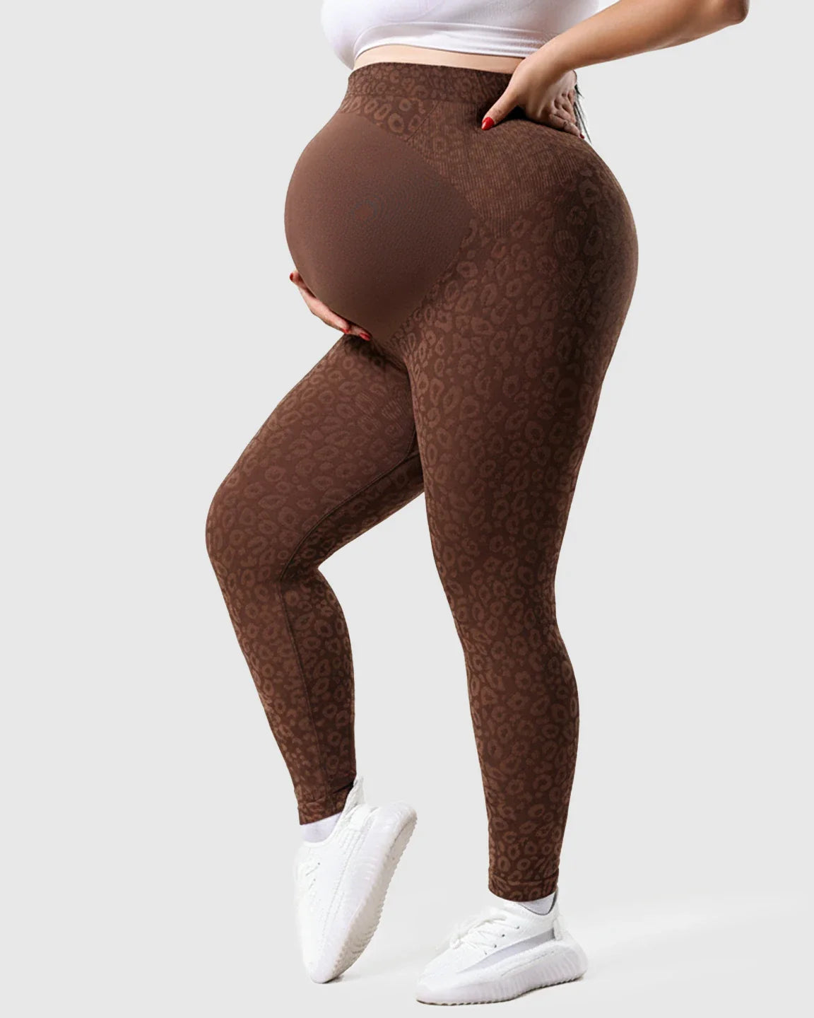 Bump Society – The Comfort Collection: High-waisted Printed Maternity Leggings
