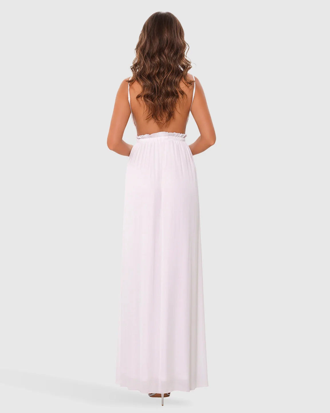 Bump Society – The Comfort Collection: Deep V-Neck Lace Bodice Stylish Maternity Photoshoot Dress