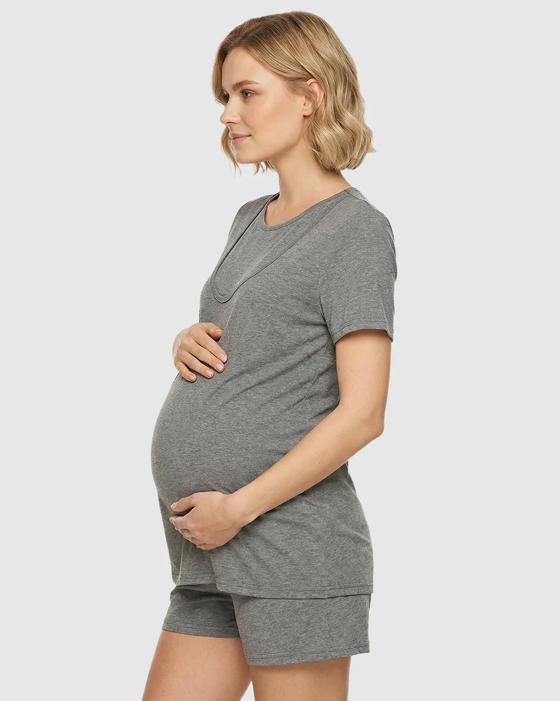 Bump Society – The Nursing Collection: Easy Nursing-Access Modal Maternity Sleepwear