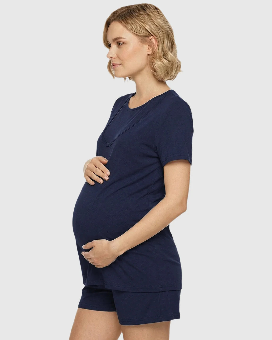 Bump Society – The Nursing Collection: Easy Nursing-Access Modal Maternity Sleepwear