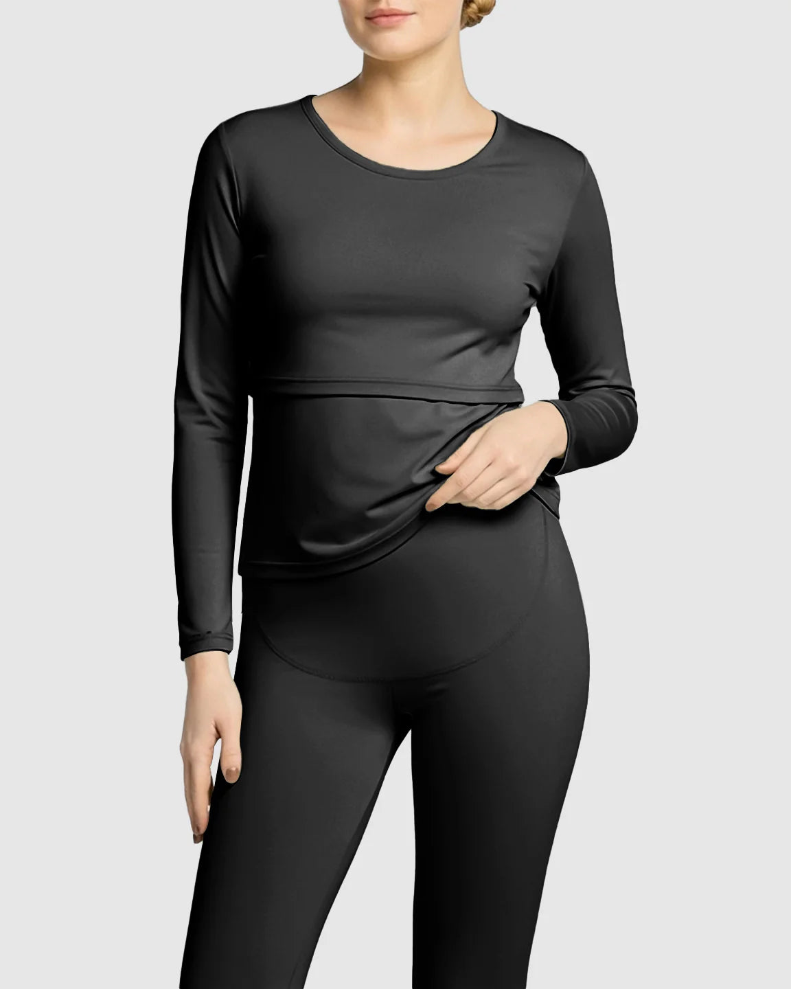 Bump Society – The Nursing Collection: Thick Cotton Nursing Maternity Pajama Set