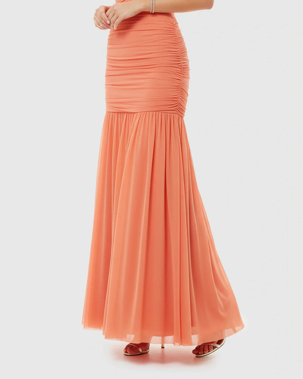 Bump Society – The Comfort Collection: Ruched One-Shoulder Maternity Gown