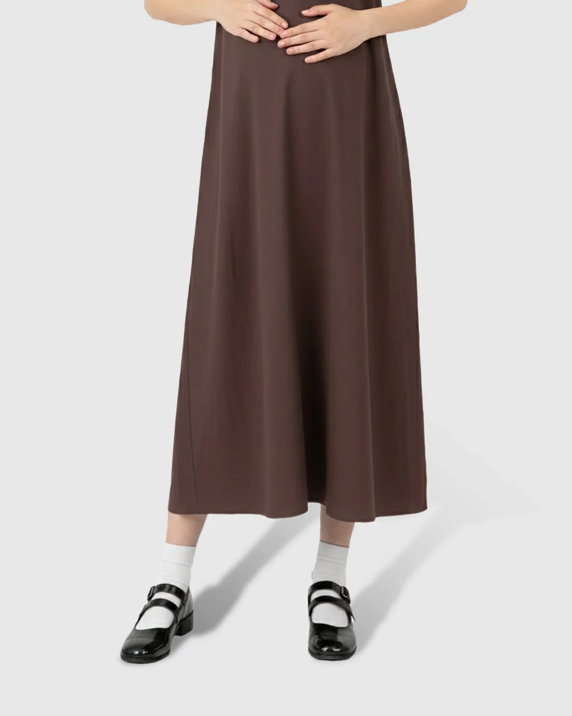 Bump Society – The Comfort Collection: Short Puff Sleeve Casual Maternity Maxi Dress