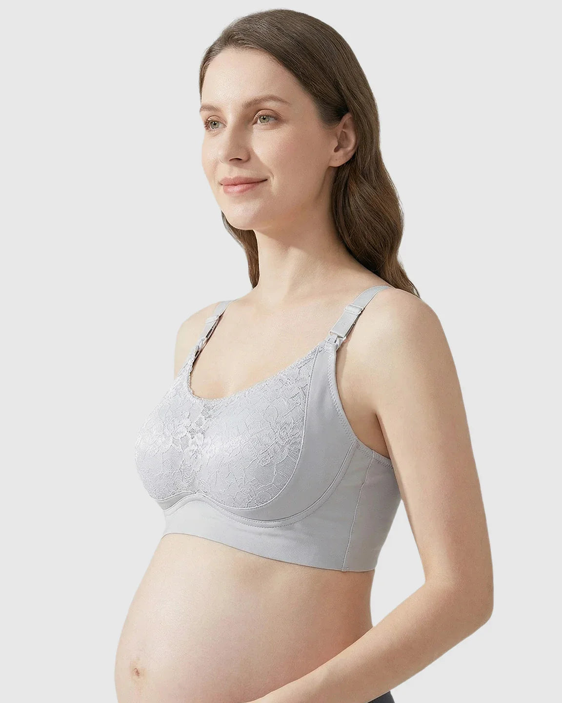 Bump Society – The Comfort Collection: One-Piece Lace Breastfeeding Bra