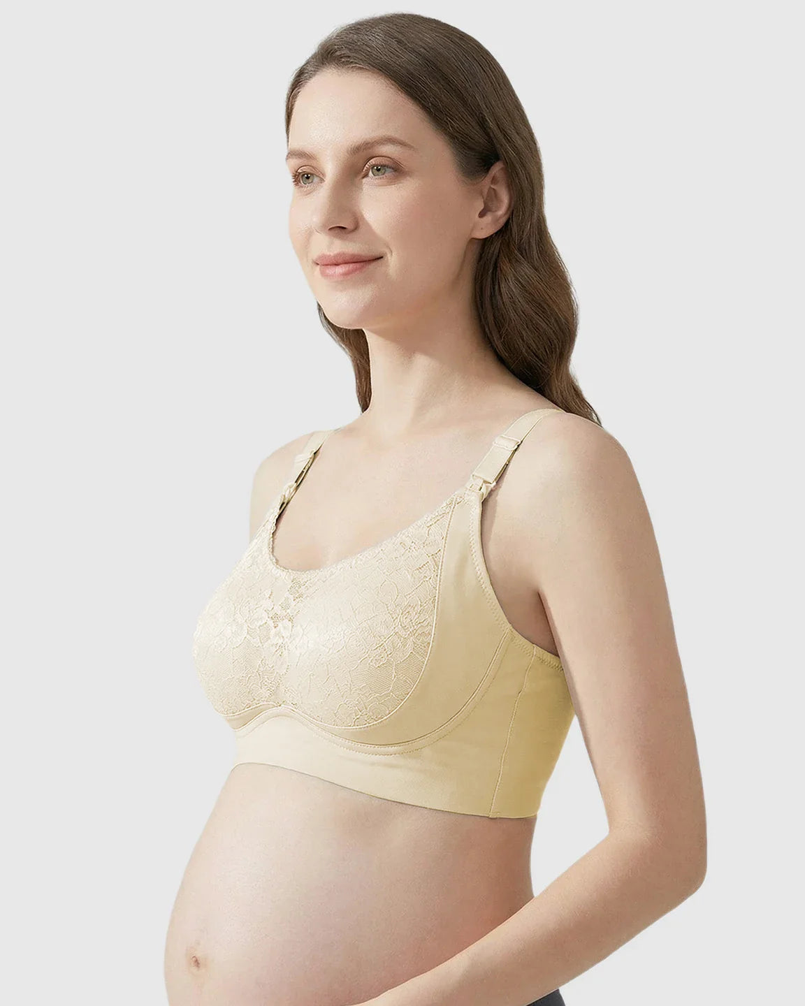 Bump Society – The Comfort Collection: One-Piece Lace Breastfeeding Bra