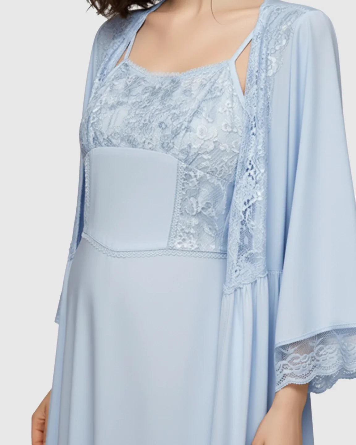 Bump Society – The Comfort Collection: Elegant Lace Loose Fit Maternity Loungewear Set
