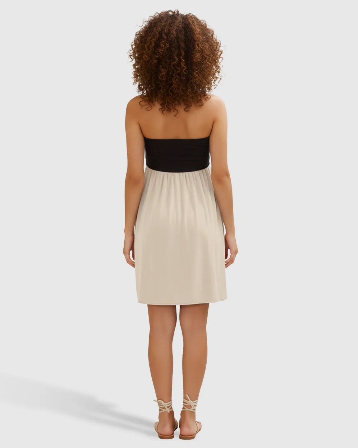 Bump Society – The Comfort Collection: Strapless Empire Waist Maternity Dress