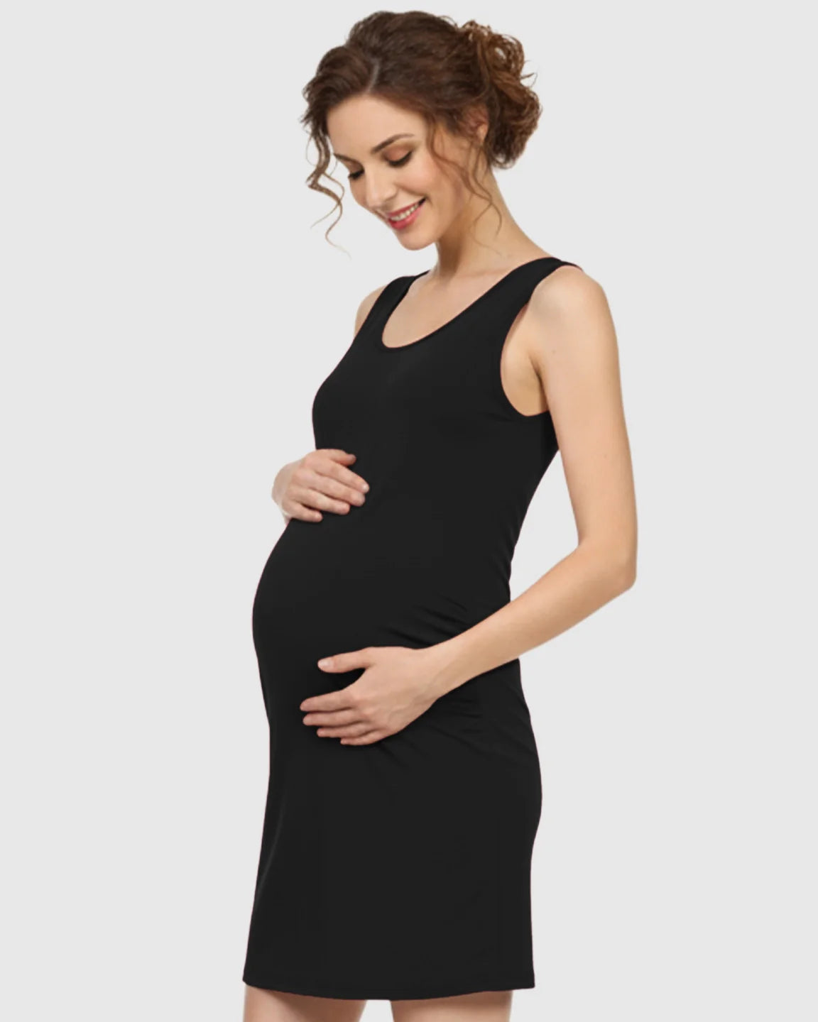 Bump Society – The Comfort Collection: Modal-Blend Tank Fitted Dress