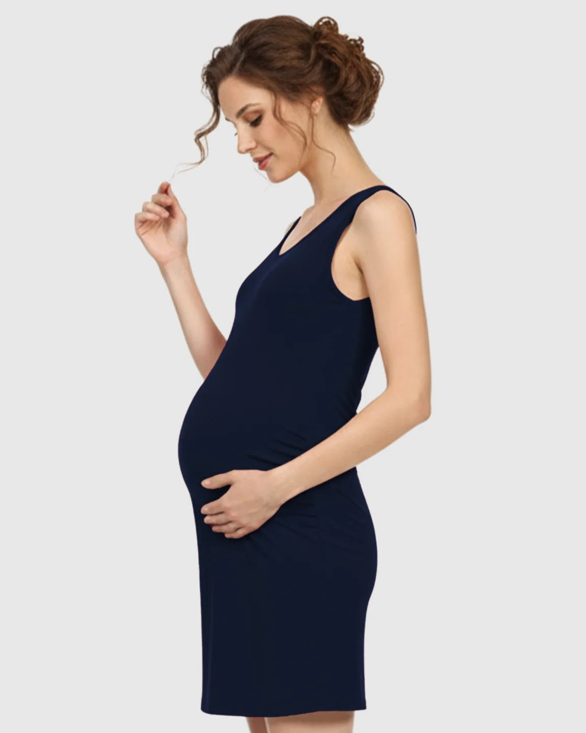 Bump Society – The Comfort Collection: Modal-Blend Tank Fitted Dress