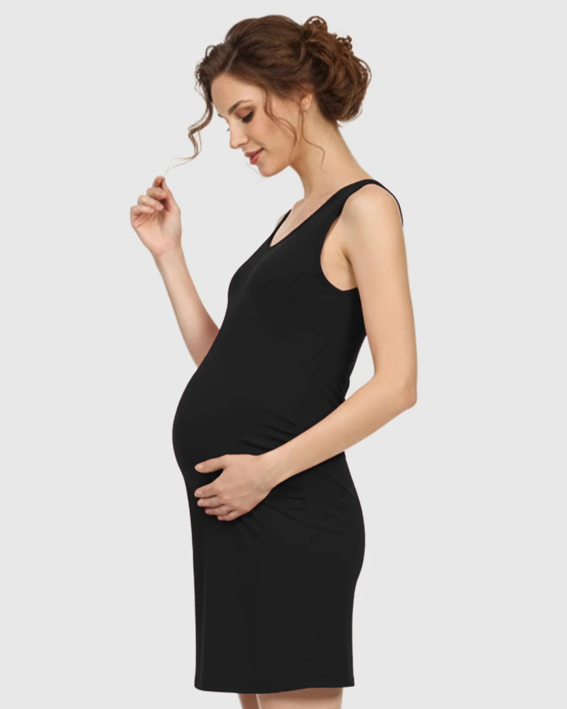 Bump Society – The Comfort Collection: Modal-Blend Tank Fitted Dress