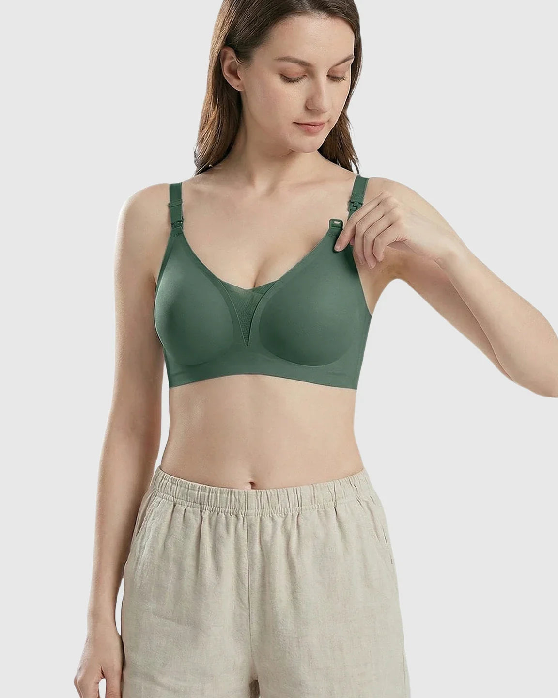 Bump Society – The Nursing Collection: One-Handed Anti-Sagging Supportive Nursing Bra