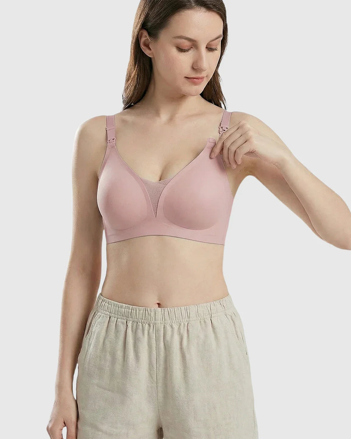 Bump Society – The Nursing Collection: One-Handed Anti-Sagging Supportive Nursing Bra