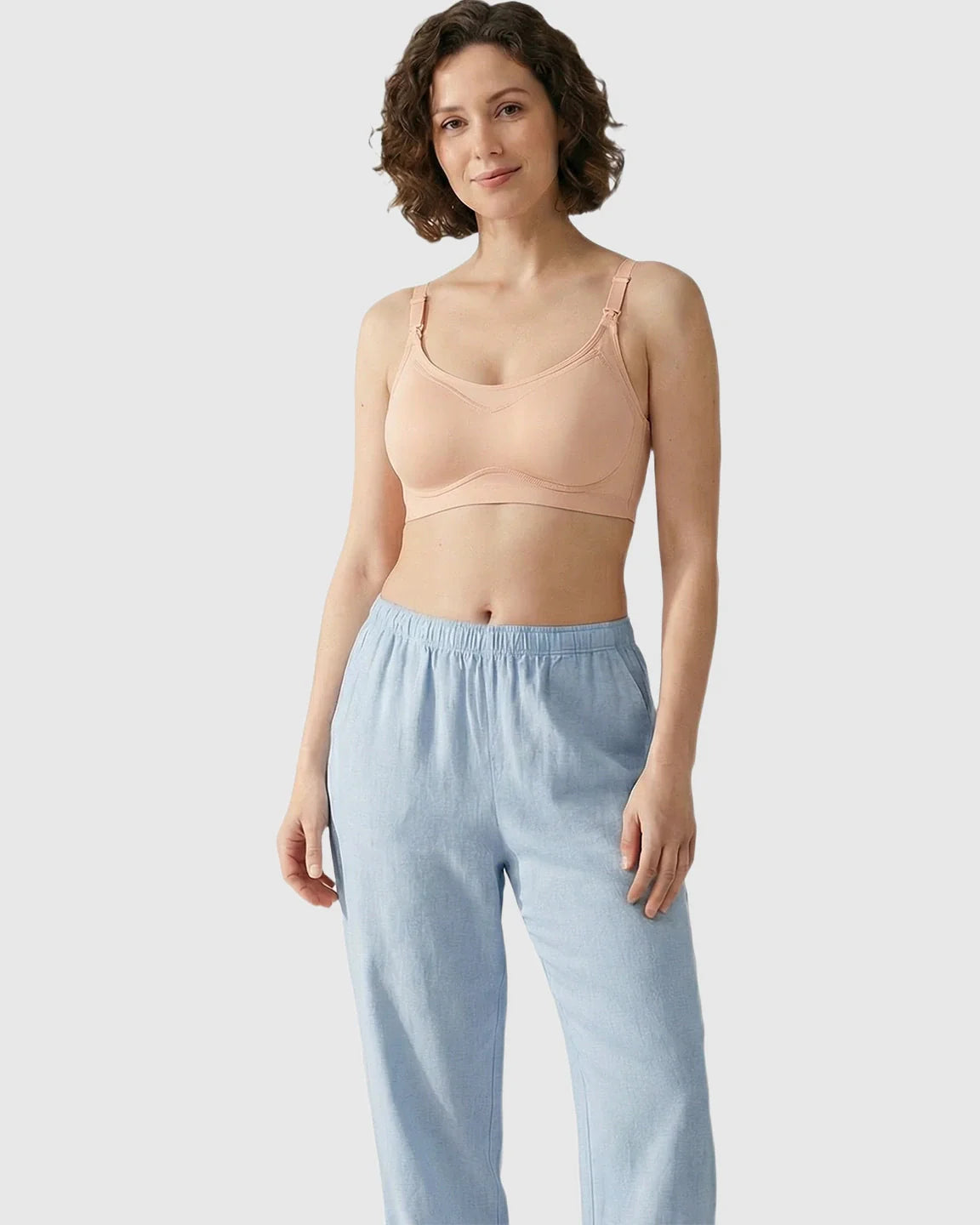 Bump Society – The Nursing Collection: Seamless Ice Silk Ultra-Thin Nursing Bra