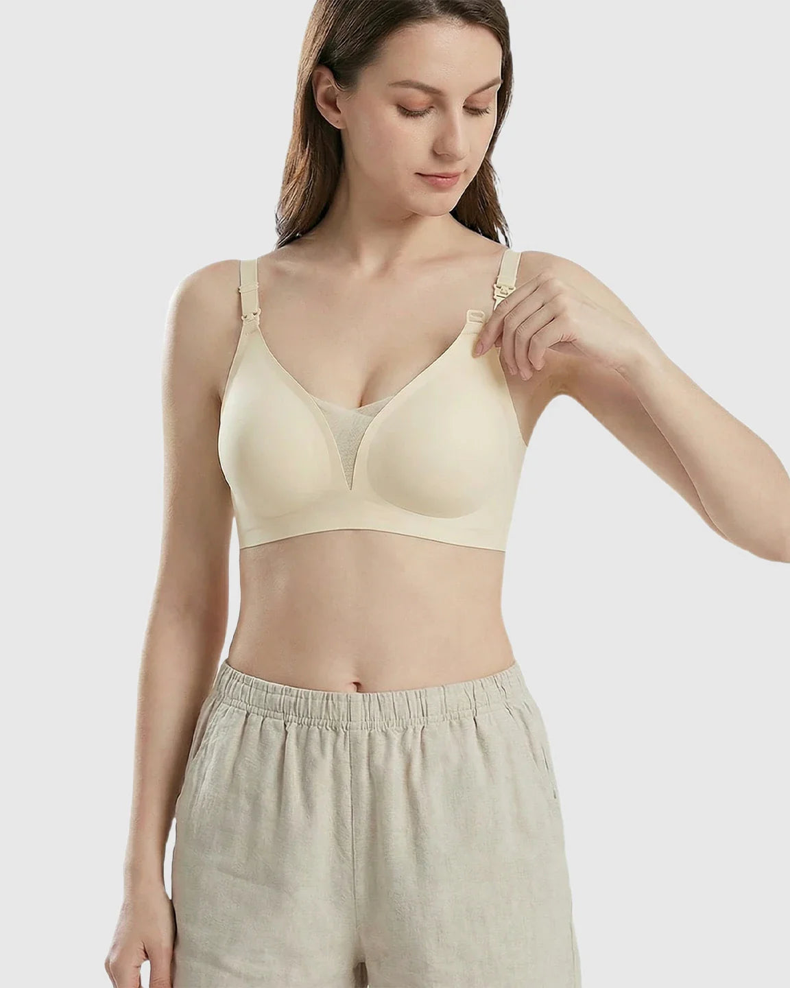 Bump Society – The Nursing Collection: One-Handed Anti-Sagging Supportive Nursing Bra