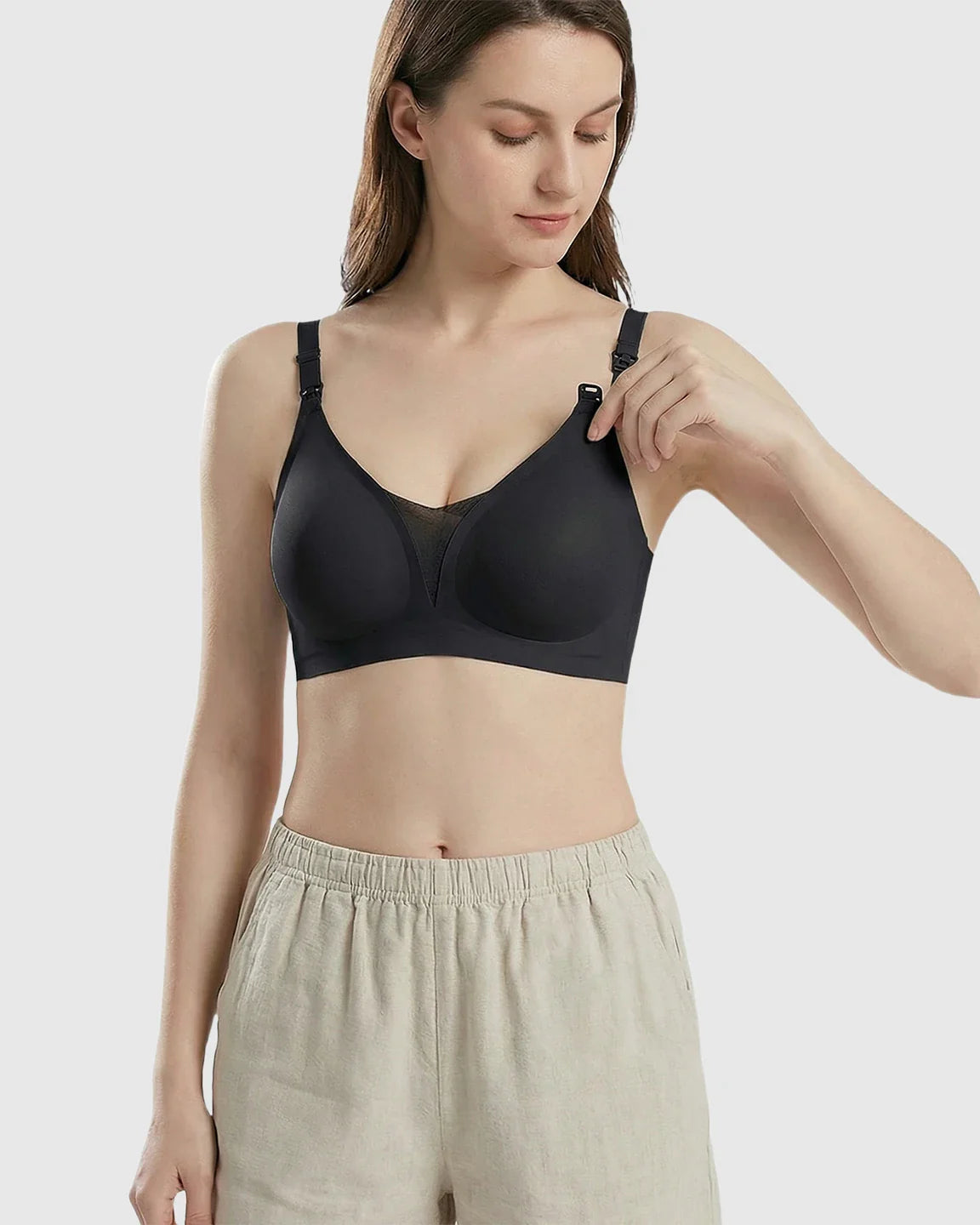 Bump Society – The Nursing Collection: One-Handed Anti-Sagging Supportive Nursing Bra