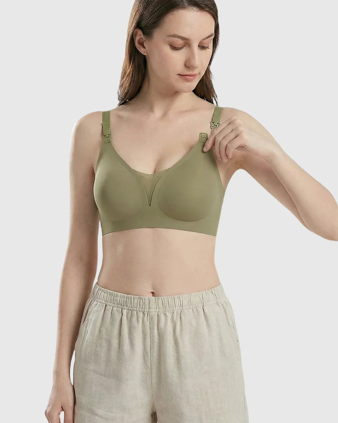 Bump Society – The Nursing Collection: One-Handed Anti-Sagging Supportive Nursing Bra