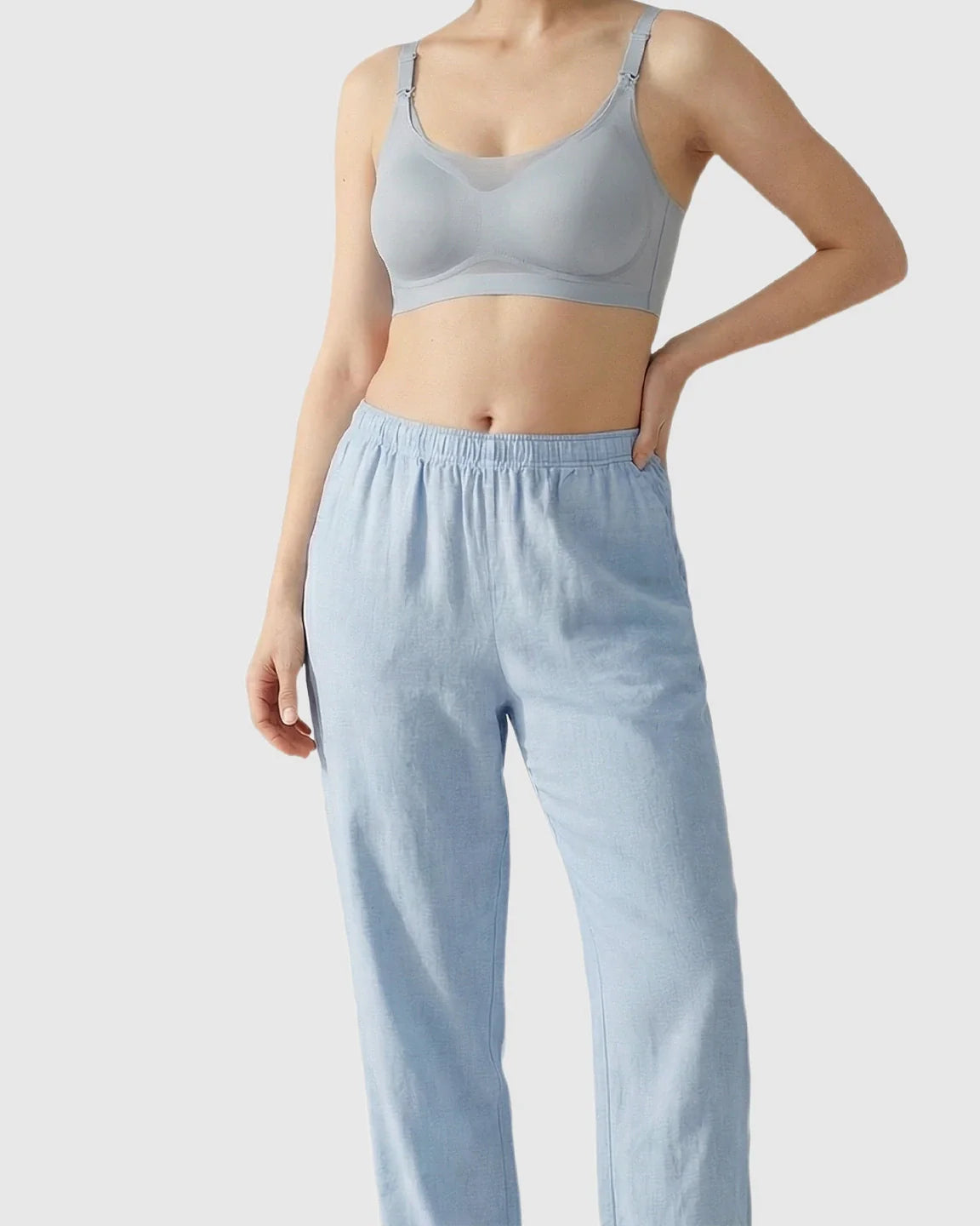 Bump Society – The Nursing Collection: Seamless Ice Silk Ultra-Thin Nursing Bra