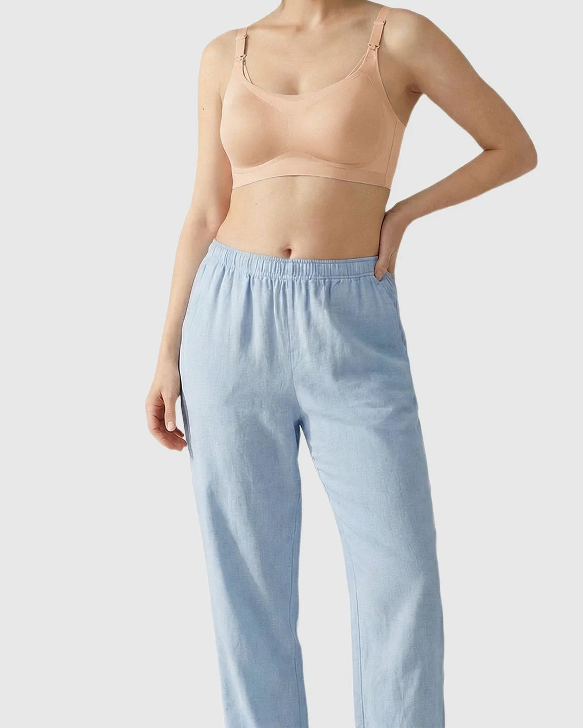 Bump Society – The Nursing Collection: Seamless Ice Silk Ultra-Thin Nursing Bra
