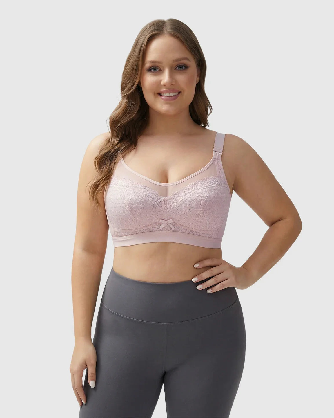 Bump Society – The Nursing Collection: Clip-Down Lace Nursing Bra
