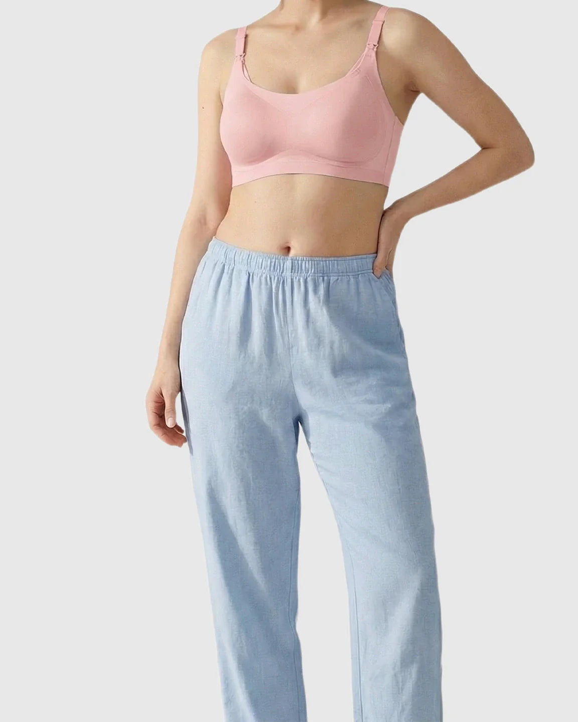 Bump Society – The Nursing Collection: Seamless Ice Silk Ultra-Thin Nursing Bra